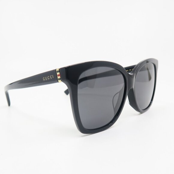 Gucci GG0459SA 001 57mm Black Oversized New Women's Sunglasses. - Picture 3 of 10